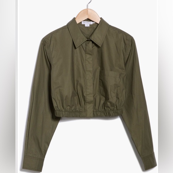 Good American Cropped Shirt NWT - Picture 9 of 13